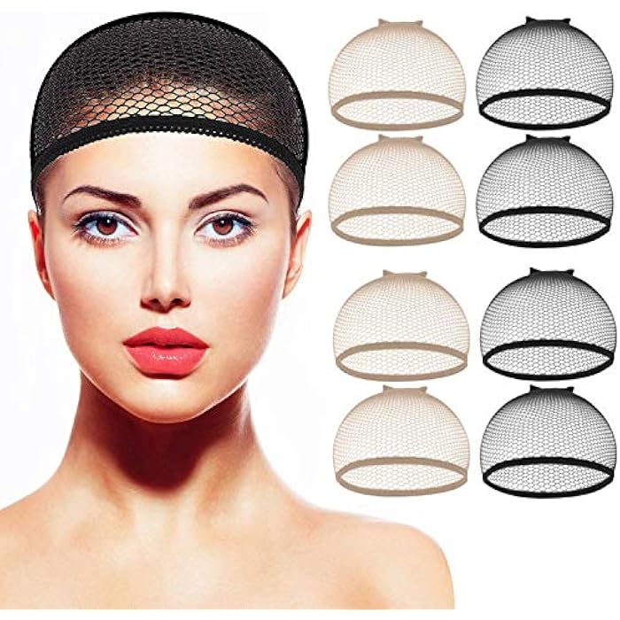 Lemacyh Wig Caps,8 Pack Fishnet Wig Caps Thicker and Strong Thread Durable and Breathable - Image 1